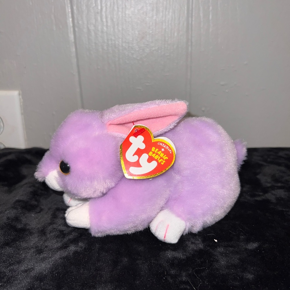 Ty Lavender and Pink Bunny Plush
